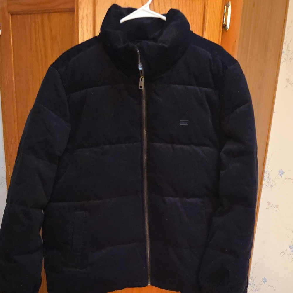 Levis Womens Black Corduroy Puffer Jacket NWT